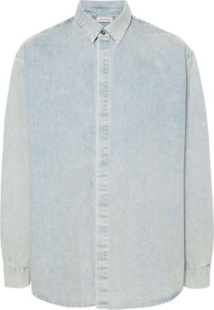 Fear of God classic-collar denim shirt - unisex - Cotton - L - Blue