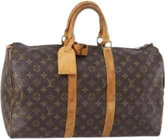 Louis Vuitton Pre-owned Weekend Bags, female, Brown, Size: ONE SIZE Pre-owned Weekend Bag