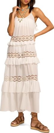 Ramy Brook Lisbeth Ruffle Maxi Dress in White at Nordstrom, Size Xx-Small