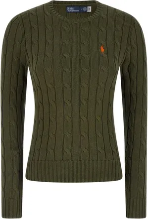 Polo Ralph Lauren Dames, Truien, Groen, Maat: L Katoen