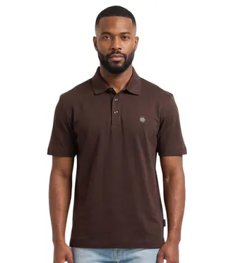 HUGO BOSS Brown Shirt Collar Polos