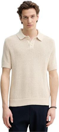 Marc O'Polo Polo Shirt - Heren - Polos - Beige - S - Katoen - Tops