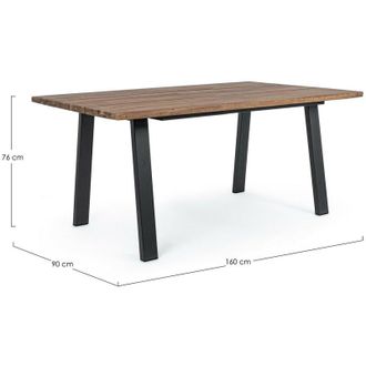 Hellin Hellin - Mesa De Jard&iacute;n De Madera Natural Oslo