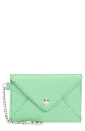 Aim&eacute;e Ashley Leather Pouch in Aloe Green at Nordstrom Rack