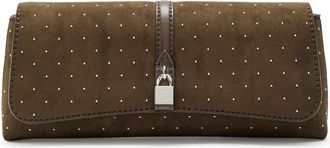 Stella McCartney Stella Mccartney Ryder Studded Faux Suede Pochette - Moca - One Size