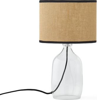 La Redoute Interieurs Tafellamp in glas en linnen, Ania