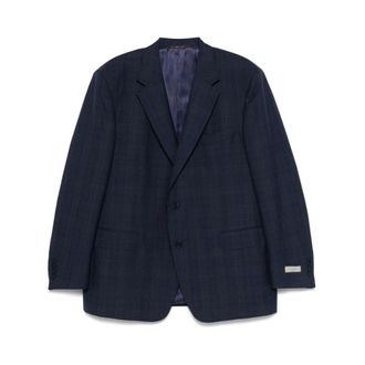 Canali Blazers, male, Blue, XL, Navy Blue Buttoned Jacket with Pockets