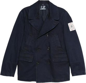 C.P. Company Blazer denim doppiopetto - Blu