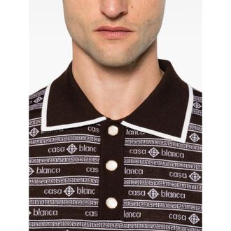 Casablanca Dkbro Polo Sweater - Brown