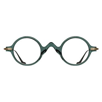 Matsuda Ronde Optische Montuur - unisex - Accessoires - Groen - Maat: 41 MM