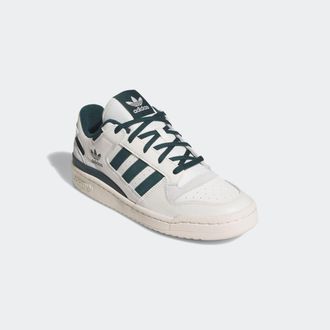 adidas Sneaker ADIDAS ORIGINALS FORUM LOW CL, Herren, Gr. 44,5, weiss (cloud wei&szlig;, aurora ivy, wonder wei&szlig;), Leder, Schuhe Sneaker