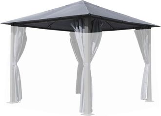 Quick-Star Quick-star - Ersatzdach F&uuml;r Pavillon Paris 3x3m Pavillondach Platingrau