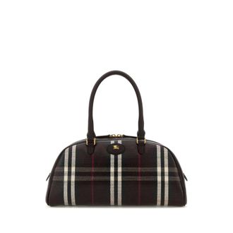 Burberry Printed Canvas Medium Highlands Handbag