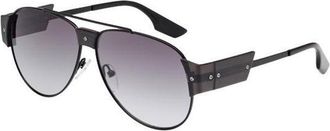 McQ by Alexander McQueen MQ0002S 001 Mens Sunglasses Black Size 58 - Free RX Lenses - Free RX Lenses