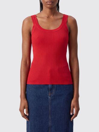 Elisabetta Franchi Top slim fit in jersey a coste con spalle scoperte