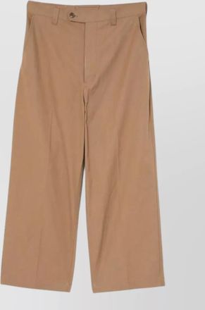 Comme Des Gar&ccedil;ons cotton straight leg trousers belt loops pockets