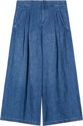 Max Mara Pantalon in denim - Dames - Loose Fit Jeans - Blauw - S - Denim - Jeans