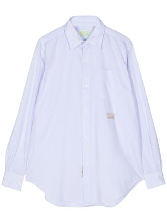 Aries striped cotton shirt - men - Cotton - S - Blue