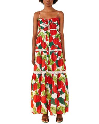Farm Rio Tomato Midi Dress