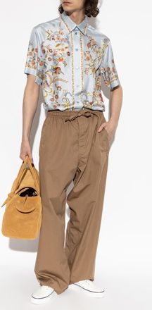 Etro Silk Shirt With Floral Motif, Mens, Multicolour