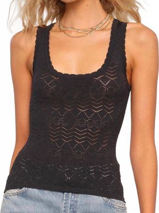 Heartloom Naomi Knit Tank Top In Black