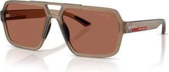 Prada PS A06S 29F50A Sunglasses - male - Prada - Sunglasses - Brown - 59 MM - Accessories