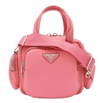 Prada Pre-owned Vintage Mini Shoulder Bag - Dames - Pre-owned - Roze - Maat: ONE Size Leer