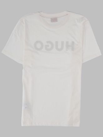 HUGO BOSS Logo-Printed Cotton T-Shirt - Ivory