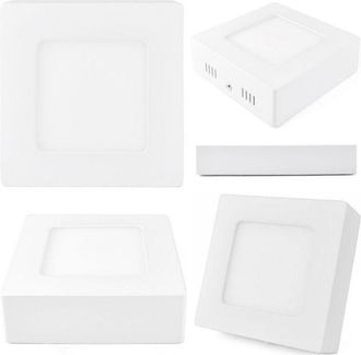 Trade Shop Trade Shop Traesio - Trade Shop - Panel De Techo Foco Redondo Led Foco 6-12-18-24 Vatios Fr&iacute;o C&aacute;lido - -24 Vatios -cuadrado