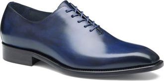 Johnston & Murphy Larson Plain Toe Oxford in Navy Italian Calfskin at Nordstrom, Size 10.5