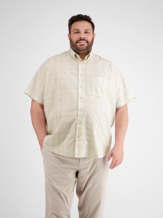 Lerros Kurzarmhemd LERROS LERROS, Herren, Gr. 4XL, extraweit, weiss (wei&szlig;), 100% Baumwolle, Hemden Kurzarmhemd