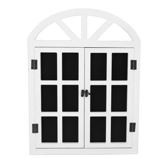 OEM Pizarra Con Efecto De Ventana De Madera, Pizarra Reutilizable, Tablero De Mensajes Decorativo Para Pared De Hogar O Negocio, 40x52cm