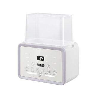 OEM Scaldabiberon Per 2 Biberon, Bianco - Scaldabiberon 4 In 1 Con Sterilizzatore E Controllo Della Temperatura, Scaldapappe Per Riscaldare E Scongelare, 