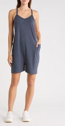 Zella Change Of Heart Romper in Navy Sapphire Heather at Nordstrom Rack, Size X-Small