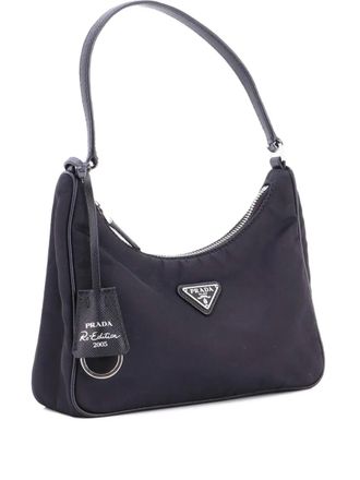 Prada Re-Edition 2000 Tessuto Mini hobo bag - Black