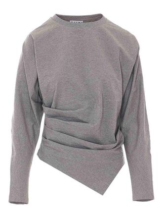 Ganni Heavy Draped Sweatshirt