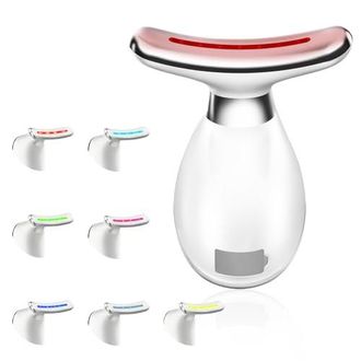 OEM Masajeador Facial, Dispositivo De Belleza Antiarrugas Para Rostro Y Cuello, Dispositivo De Lifting Facial Inteligente Con 7 Colores Y 3 Modos, Disposi