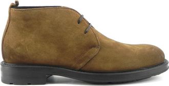 Marco Ferretti Bruine leren casual veterschoenen - Heren - Veterlaarzen - Bruin - 45 EU - Leer - Schoenen