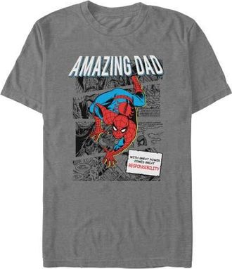 MARVEL Mens Marvel The Amazing Dad Power T Shirt in Graphite Heather at Nordstrom, Size Xxx-Large