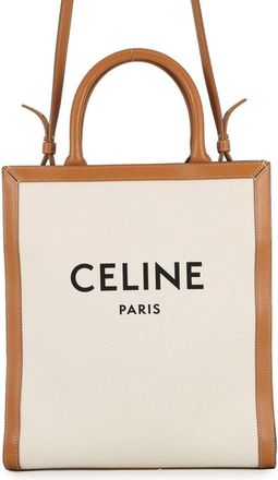 Celine Canvas Leather Handbag Shoulder Bag Tote Bag (Pre-Owned)