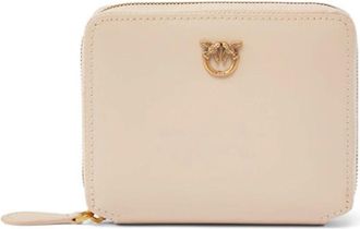 Pinko Beige Ritsportemonnee - Dames - Portefeuilles - Beige - ONE Size - Accessoires
