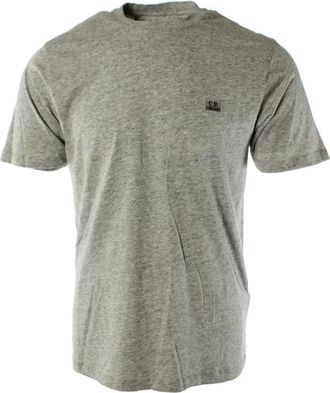 C.P. Company Grijze Katoenen Heren T-shirt 18cmts 031a m 94 - Heren - T-shirts - Grijs - L - Katoen - Tops