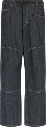 Gramicci Japanese Chambray Double Knee Jeans - Heren - Regular Fit Jeans - Blauw - 2XL - Katoen - Jeans