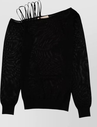 Circus Hotel lam&eacute; knit top