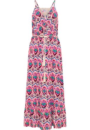 Izia Maxi-jurk met all-over print Dames Roze Veelkleurig