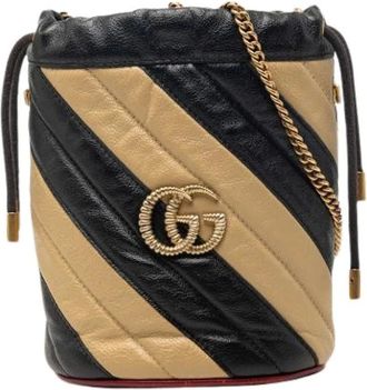Gucci Pre-owned Bucket Bags, female, Multicolor, Size: ONE SIZE Pre-owned Quilted Bucket Bag