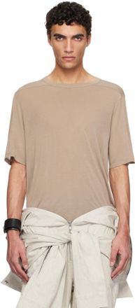 【関税込み】Rick Owens トープ Hollywood Basic 長袖Tシャツ RICK OWENS DRKSHDW - 【24AW】ジャンボ ロングスリーブ 長袖 T
