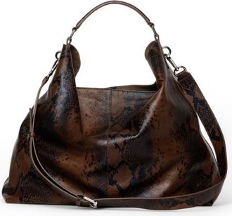 Walter Baker Kennedy Shoulder Bag in Truffle Snake at Nordstrom