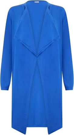 Malo Lange Cardigan - Dames - Vesten - Blauw - 2XL - Truien & Vesten