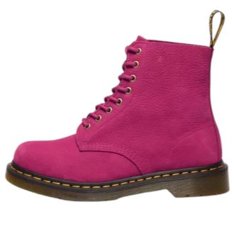 Dr. Martens 1460 Milled Nubuck Lace Up Boots Fuchsia Pink 42596650
